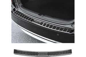 Bercicci Exterior Rear Bumper Protector for Honda Accord 2017 2016 2015 2014 2013 Accessories Stainless Steel Rear Bumper Guard Trunk Sill Protector (Black Brushed)