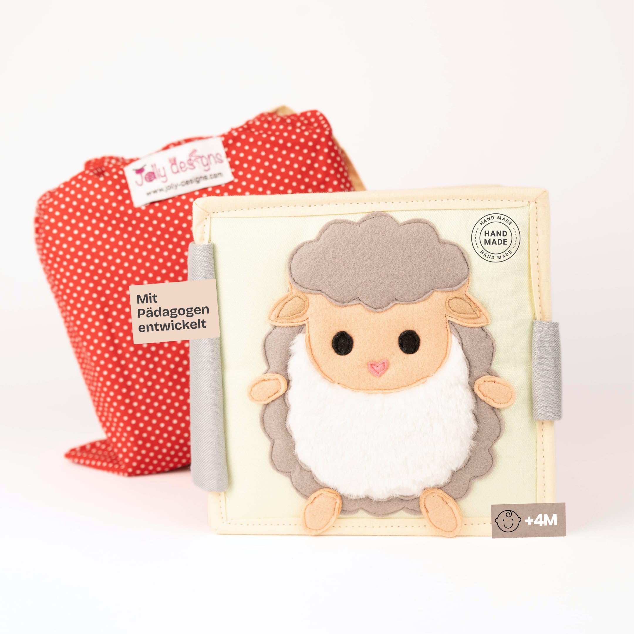 Jolly Designs GmbH Happy Sheep (from 4 months) - 6 pages mini quiet book