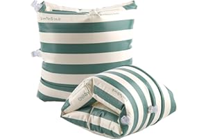 Arm Float for Kids and Adults, Vintage Striped Pool Arm Floats with Dual Valves PVC Inflatable Swim Floaties for Toddler and 