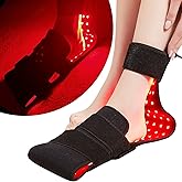 LED Red Light Therapy for Feet & Body, CAMECO 640nm & 660nm & 880nm Infrared Light Therapy Belt for Foot Pain & Neuropathy, Wearable Foot Therapy Wrap, Timer, 3 Temperature Setting