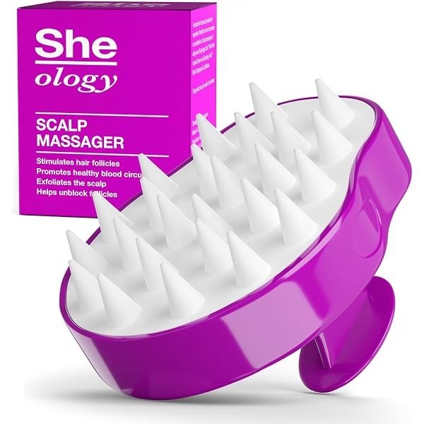 Guyology Labs Kopfhaut Massagebürste – Weiches Silikon, Für Haarwuchs & Schuppenentfernung