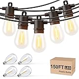 Svater Outdoor String Lights 150 FT, Patio Lights