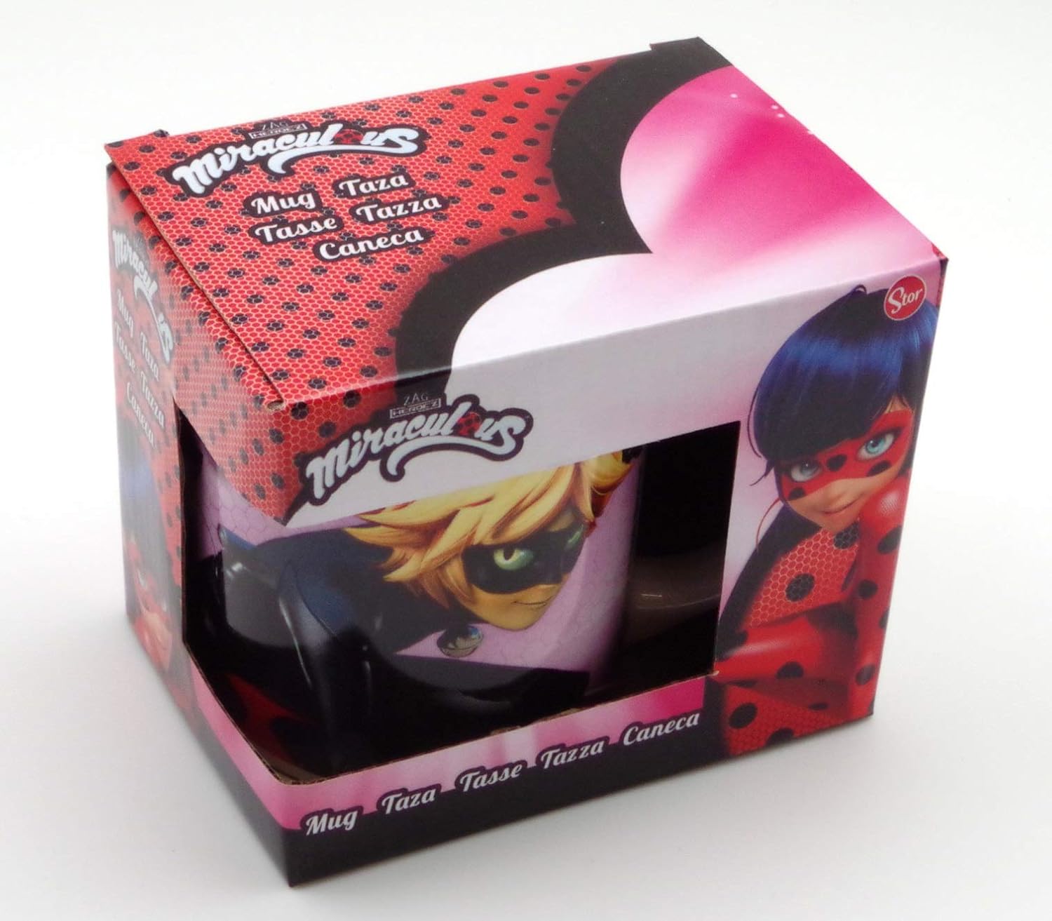 POS Handels GmbH Miraculous - Taza de cerámica, 200 ml, en caja de regalo: Amazon.es: Hogar