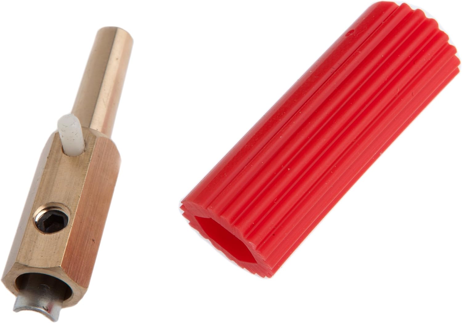 Forney 57902 Sure Grip Plug, Male Red Sleeve Fits C and F Model Welders