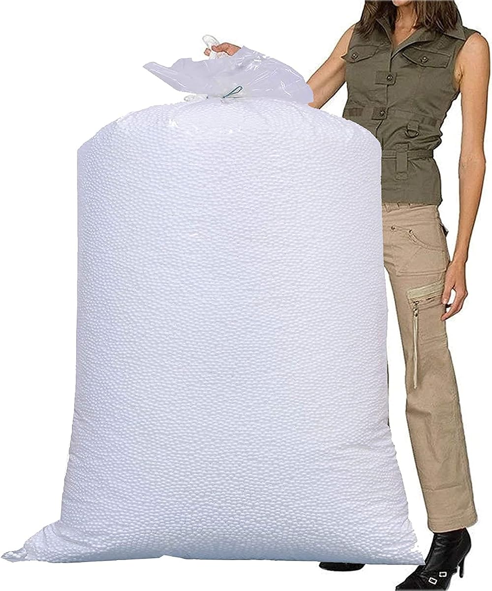 STORM TRADING 10 Cubic FT White Polystyrene Beads Bean Bag Refill