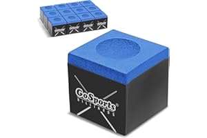 GoSports Premium Pool Cue Chalk Cube 12 Pack - Blue Billiards Pool Stick Chalk