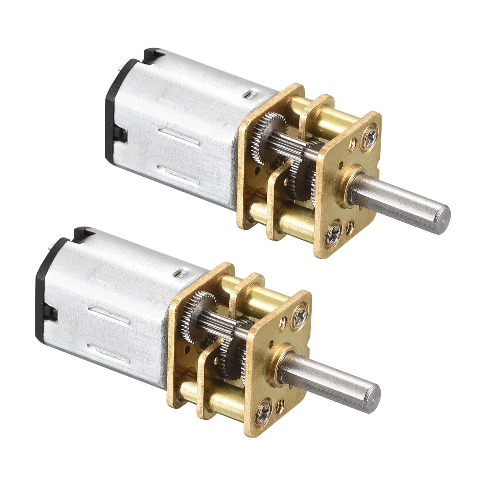 Rebower Micro Speed Reduction Gear Motor with Full Metal Gearbox [ for DIY RC Aircraft, Model Car ] - 200RPM / DC 3V / 2 Pcs