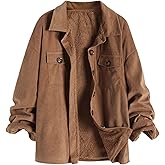 ZAFUL Women's Corduroy Loose Jacket Vintage Raglan Sleeve Casual Coat Hooded Windbreaker