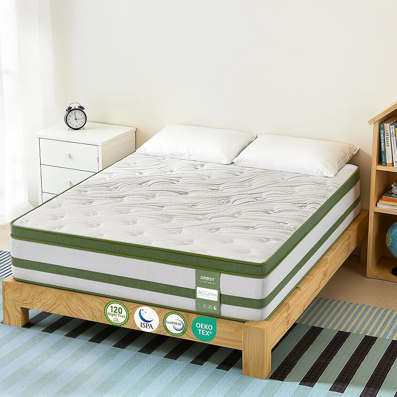 Matratze 140x190 cm H3 – 25cm 7-Zonen Ergonomische Unterstützung, Mittelfest für Rückenentlastung, Hautfreundlicher Bezug, Atmungsaktiv, Oeko-TEX & CertiPUR-US Zertifiziert — Foto 1 von 6