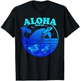 Aloha Hawaiian Beach Maori Sunset Turtle T-Shirt