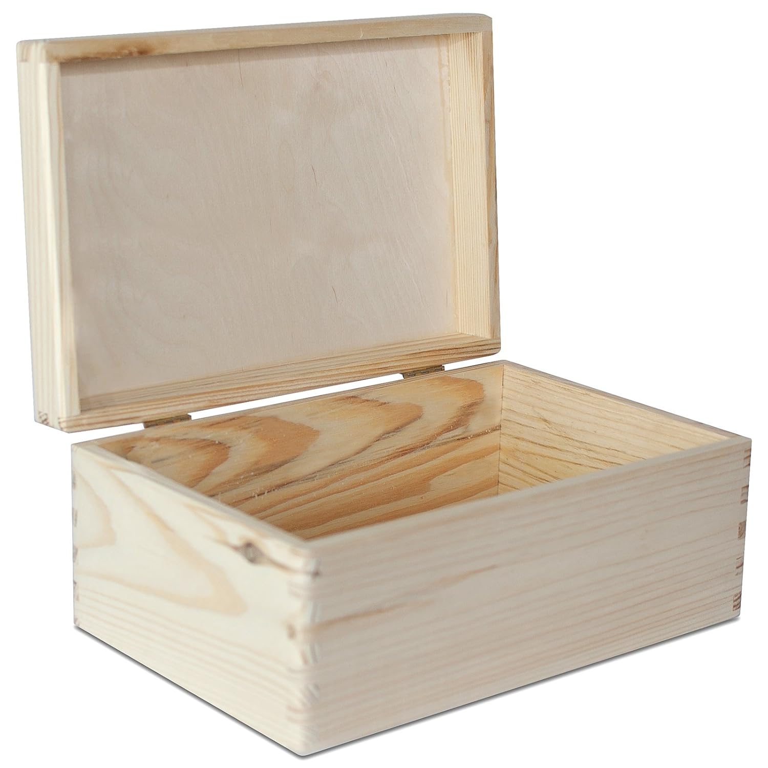 Creative Deco Large Wooden Box Storage Keepsake Wood Plain 30 X