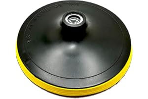 Pro-Graad 7" Hook and Loop Backing Plate for Sanding, Polishing Buffering Pads, Backer Pad with 5/8”-11 (5/8 inch TPI), 7 inch Backup Pad for Angle Grinder Drill Polisher Buffer