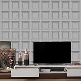 Trafagala 3D Wood Panel Embossed Wallpaper Taupe Textured Feature Wall view 5