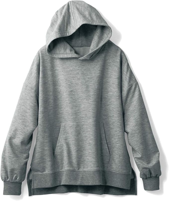 Amazon Co Jp ベルメゾン マタニティ パーカー 産前 産後 杢グレーマタニティ M L 服 ファッション小物