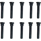 goduog Extended 1" Longer Wheel Stud Bolts for Ford Mustang 1965-2004 &amp; Chevy C10 1973-1987 - 1/2"-20 Thread, 3" Overall Length, 0.625" Knurl, 10 Pack