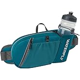 WATERFLY Fanny Pack Waist Bag: Hiking Water Bottle Holder with Strap Waist Pack for Women Men Hydration Hip Packs for Running Walking Traveling-Cyan