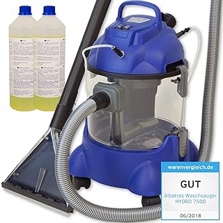 Albatros Waschsauger Hydro 7500 + 2 Liter Teppich/Polster Shampoo - Testurteil: GUT getestet 06/2018