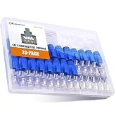 Cable Matters 20-Pack 23-24AWG Shielded Cat8 RJ45 Pass Through Connector | 40Gbps, with Load Bar and Strain Relief Boots, 50&micro; Gold Plated, Not Compatible with 22AWG Cable