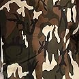 Sedona Designz Army Camouflage 100% Cotton Fabric - 60" Wide Material for DIY Projects, Clothing, Masks, Crafts, and Quilting
