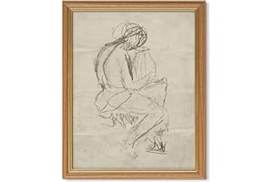 Abstract Figure Sketch Wall Art Neutral Female Line Canvas Prints Modern Bohemian Wall Decor Minimalist Line Poster Feminine 