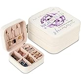 Jewelry Box, Small Jewelry Case for Taylor Fans, Taylor Gifts Merch, Portable Jewelry Case with Purple Disco Ball for Bracelet, Necklace, Ring, Earring Organizer Holder Storage Boxes
