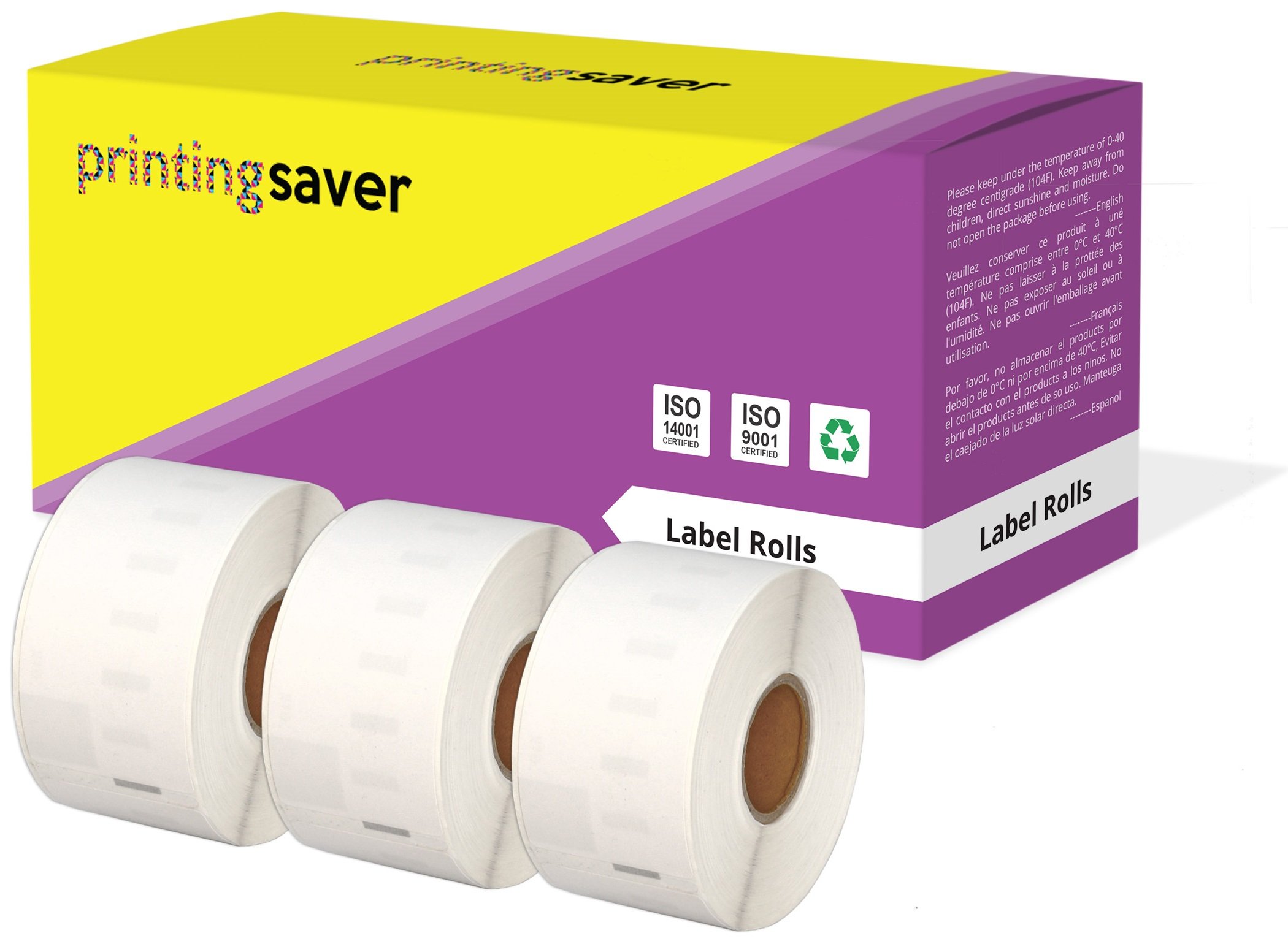 Printing Saver 3X 99012 36 x 89 mm Compatible Address Labels Rolls (260 Labels per Roll) for LabelWriter 310 320 330 4XL 400 450 Turbo/Twin Turbo/Duo & Seiko SLP Label Printers