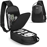 PEKREWS Air 3S Case, Portable Drone Bag Compatible with DJI Air 3, Travel Drone Backpack for DJI RC 2/N3/N2 Remote Controller, Sturdy Waterproof RC 2 Carrying Case for Fly More Combo Accessories