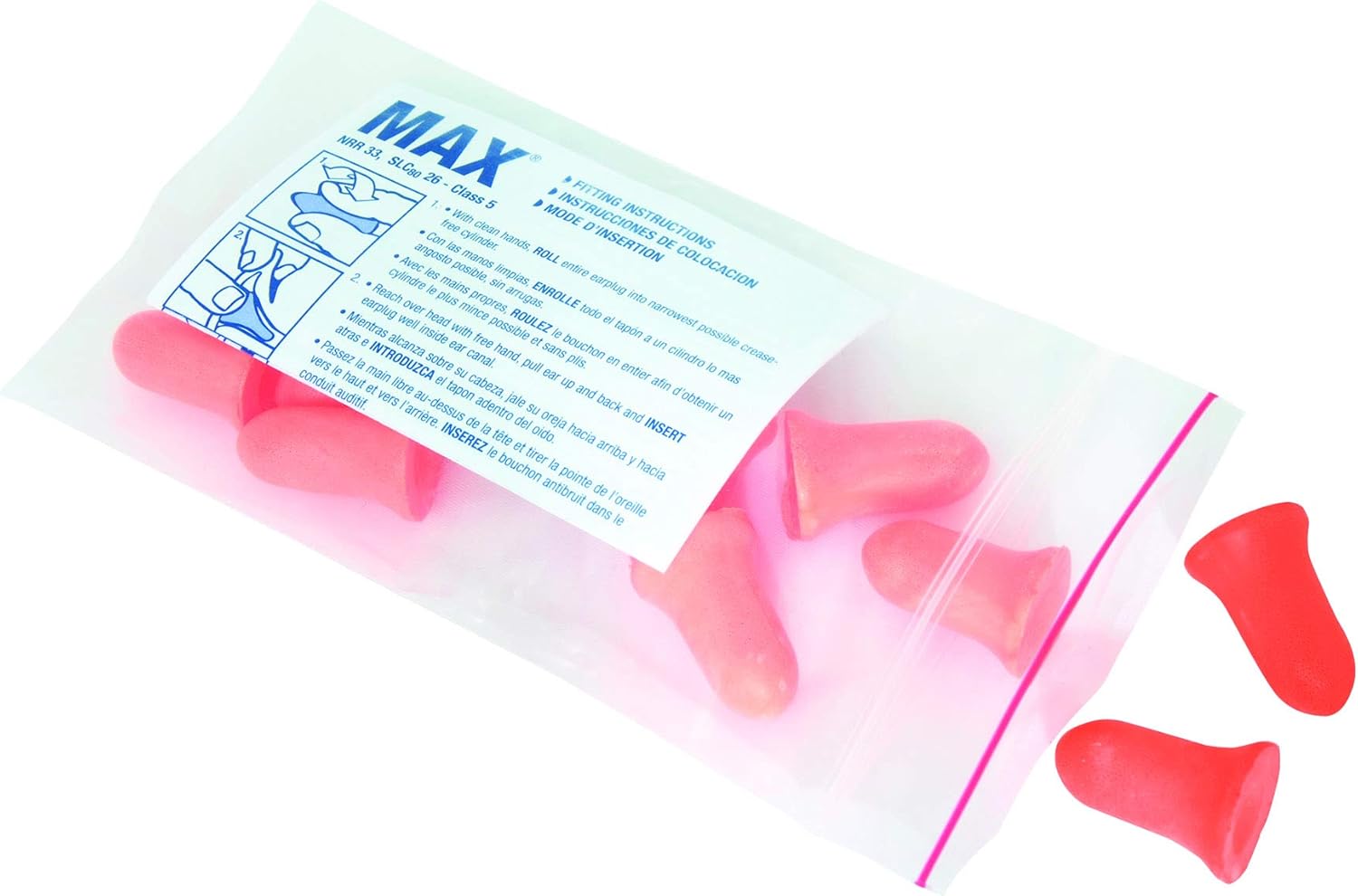 Howard Leight MAX-1 Uncorded NR33 Foam Earplugs Box, 200 Pair (Orange): Home Improvement