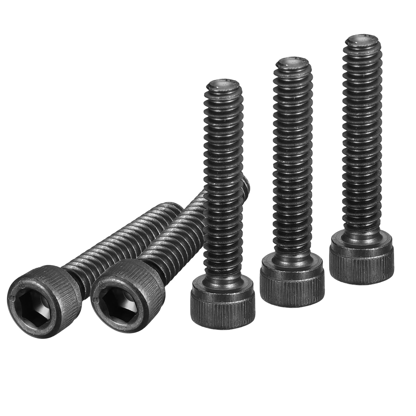 DTGN #10-24x1" Socket Head Cap Screws Bolts, 25Pcs 12.9 Grade Alloy Steel, Machine Hex Socket Screw, Hex Drive, Black Oxide Finish, UNC Coarse Thread Fully Threaded