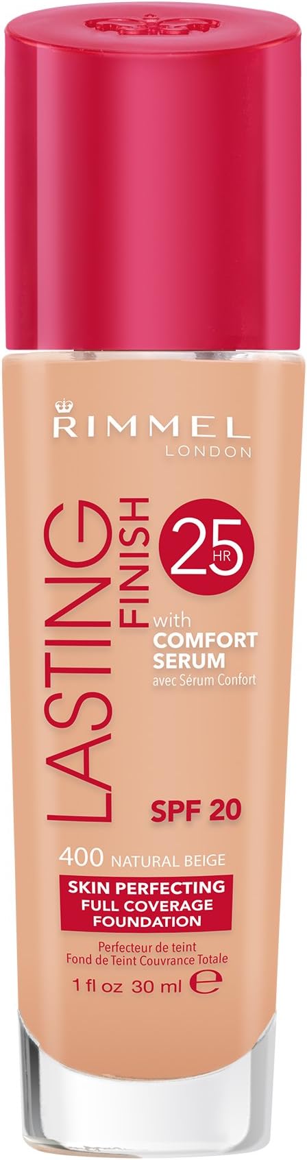 Rimmel London Lasting Finish 25 Hours Foundation SPF 20 Natural Beige 30 ml