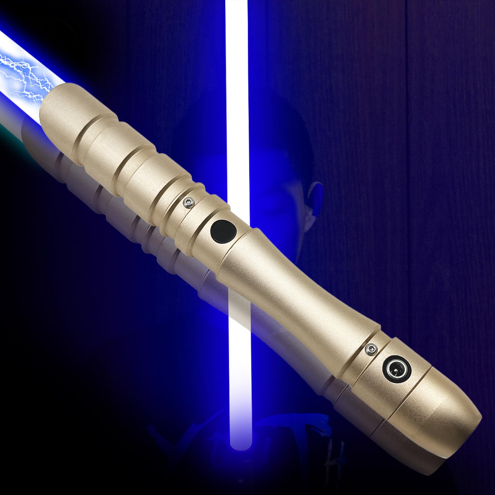 YDD GENIUS Lightsaber Toy for Boy&Girl Birthday Gift, USB Charge Light Saber Swords with Loud Sound, 4 Modes & Sounds, for Teens, Adults Xmas and Thanksgiving Gifts (97cm-Blue)