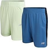 New Balance Boys Athletic Shorts - 2 Pack Moisture-Wicking Performance Mesh Active Boys Basketball Gym Shorts (4-20)