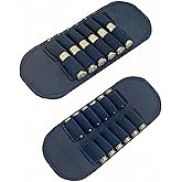 TAMINSTY 2 Pack 12 Rounds Ammo Loop Belt Slide Cartridge Holder Shotgun Shell Holder Bullets Rifle Pistol Ammunition Carrier for 308Win .300Win Mag .338 30-06 45-70 .44 .45 .460 7.62x54 .410