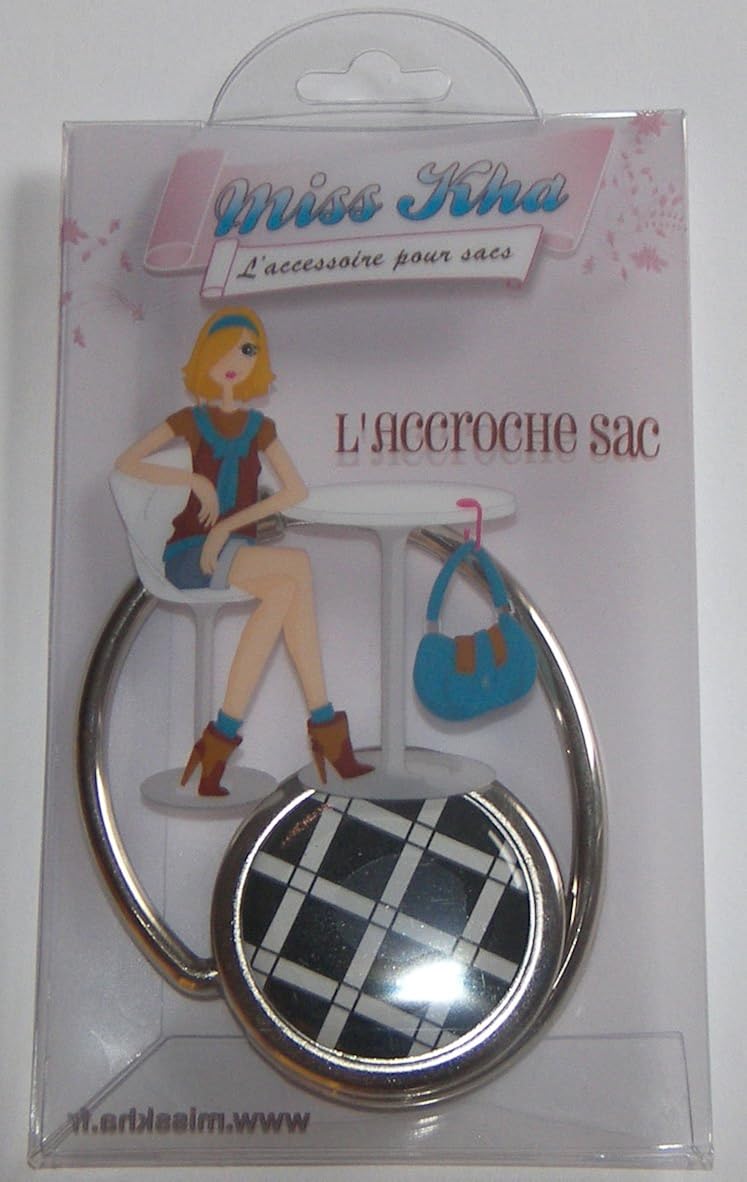 Miss Kha - Accesorio para bolso cruzado negro, Black, White - Image 5