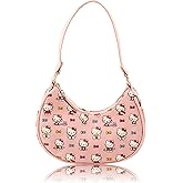 Hello Kitty, Bluey or Stitch Hobo Handbag Purse for Girls | All Over Print Crossbody Shoulder Bag with Adjustable Strap