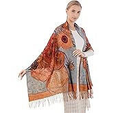 Cutewing Scarf Shawl Wraps for Women Pashmina Soft Cashmere Scarf Printed Large Blanket Scarf Warm for Fall Winter