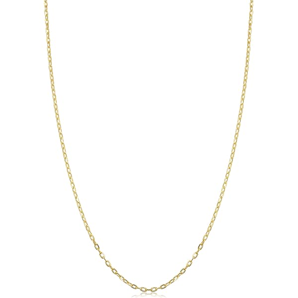 14 K Solid Yellow Gold 1.8 Mm Nonna Chain Necklace 16, 18, 20, 22, 24 Best-selling Perfect Gift - Canada