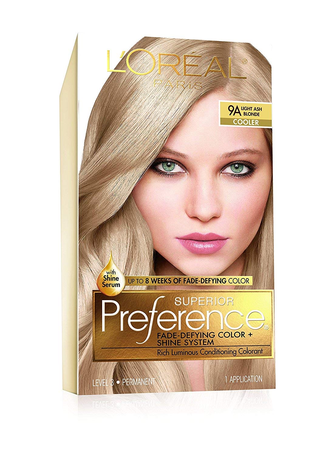 L'Oreal Superior Preference Light Ash Blonde 9A Cooler,1 Each (Pack of 3)
