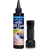TotalBoat 200g UV Cure Clear Acrylic Resin Kit with UV Flashlight for DIY Jewelry Making, Crafts, and Protective Coatings