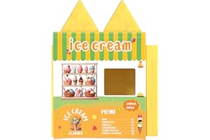 DLOREUK Play Panel for Kids Play Couch Foam Sofa Childrens Home Play Modular Couch (Sofa not Included) - Ice Cream Store