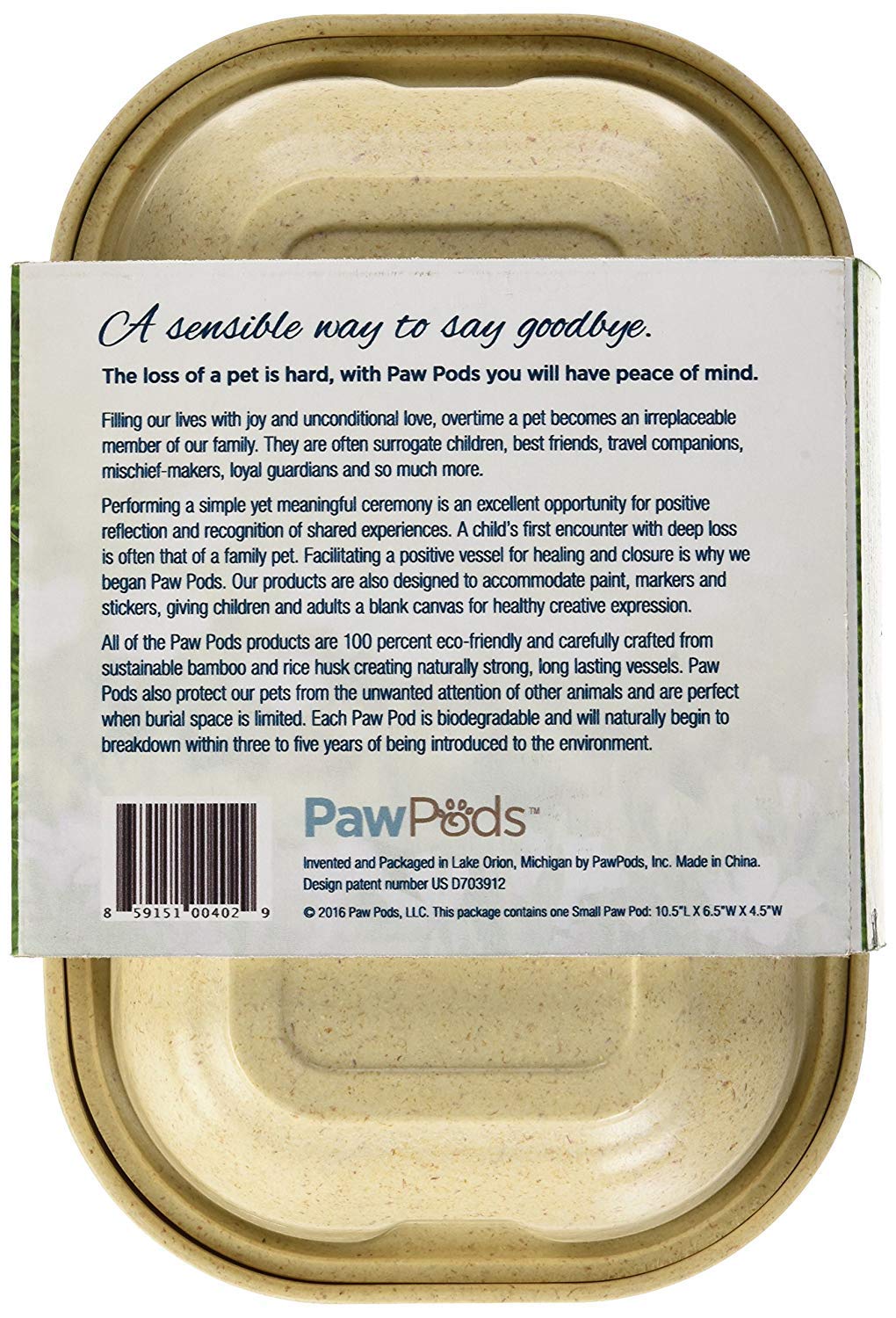 paw pods pet casket