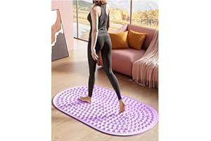 Foot Massage Mat, Soft Silicone Foot Acupressure Mats with Magnetic Therapy Pressure Point Mat Reflexology, Portable Rock Mat