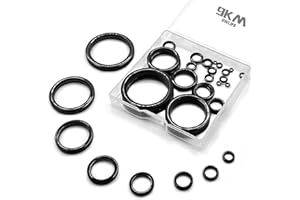 9KM DWLIFE Fishing Rod Repair Ceramic Guide Ring Replacement Kit 14 Sizes 0.13in to 1.86in