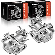 A-Premium Rear Left Brake Caliper Assembly For 1995-1998 Nissan 240SX 2.4L - Direct Replacement With Bracket