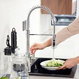 Hibbent 3 Function Kitchen Sprayer Head G1/2 Chrome Pull Out Replacement view 5