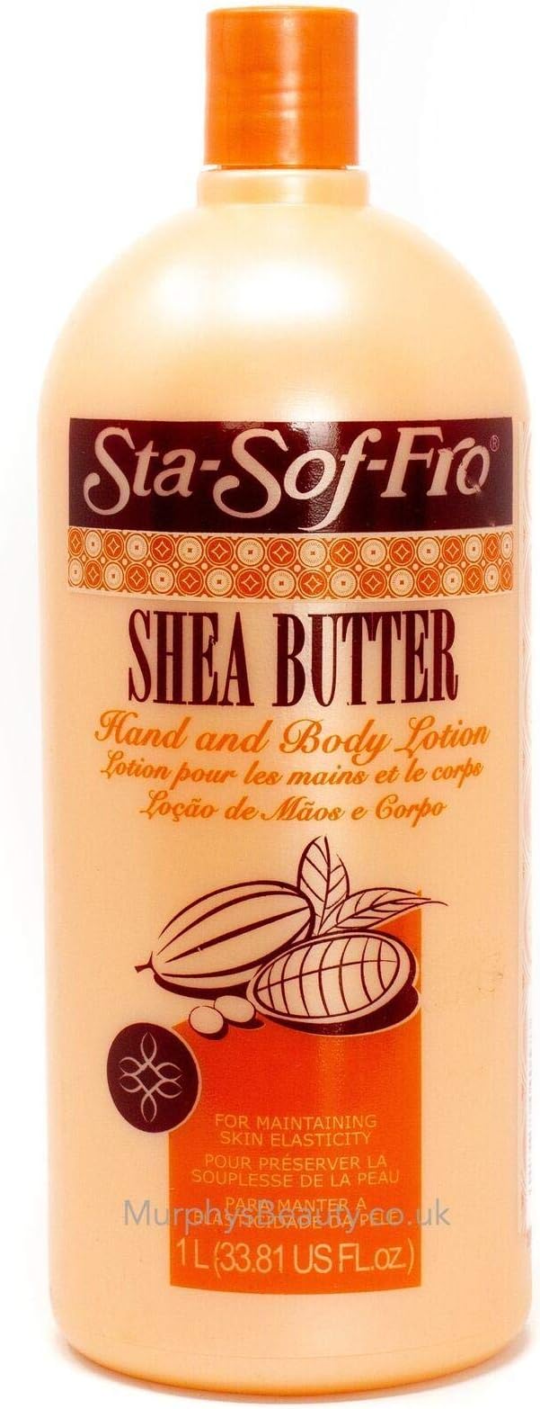 M and M Cosmetics Sta Sof Fro Shea Butter Hand and Body Lotion 1000 ml