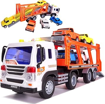 Buyger Toy Cars Transporter For 3 Year Old Boys Transport Car Carrier Loader Truck Toy Racing Track Light And Sound 4 Mini Vehicles Amazon Co Uk Toys Games Buyger Toy Cars Transporter For 3 Year Old Boys Transport Car Carrier Loader Truck Toy Racing Track Light And Sound 4 Mini Vehicles Amazon Co Uk Toys Games