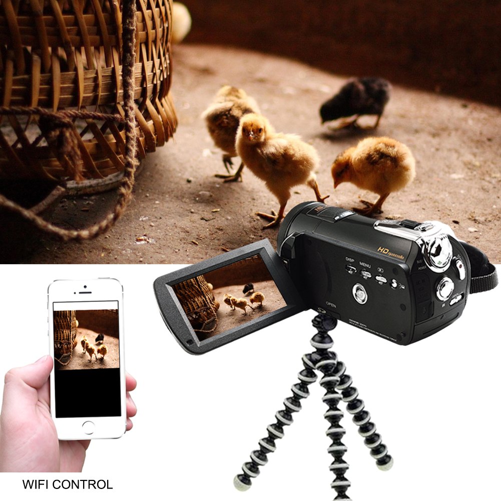 SEREE HDV-S13 1080P FHD Camcorder Wifi Digital Video DV Camera IR Night Shot Vision 3