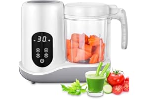 Baby Food Maker, MAMIZO Baby Food Blender,Baby Food Processor, Auto Cooking & Grinding,Baby Food Maker with Blender and Steamer, Touch Screen Control,Valentines Day Gifts for Kids