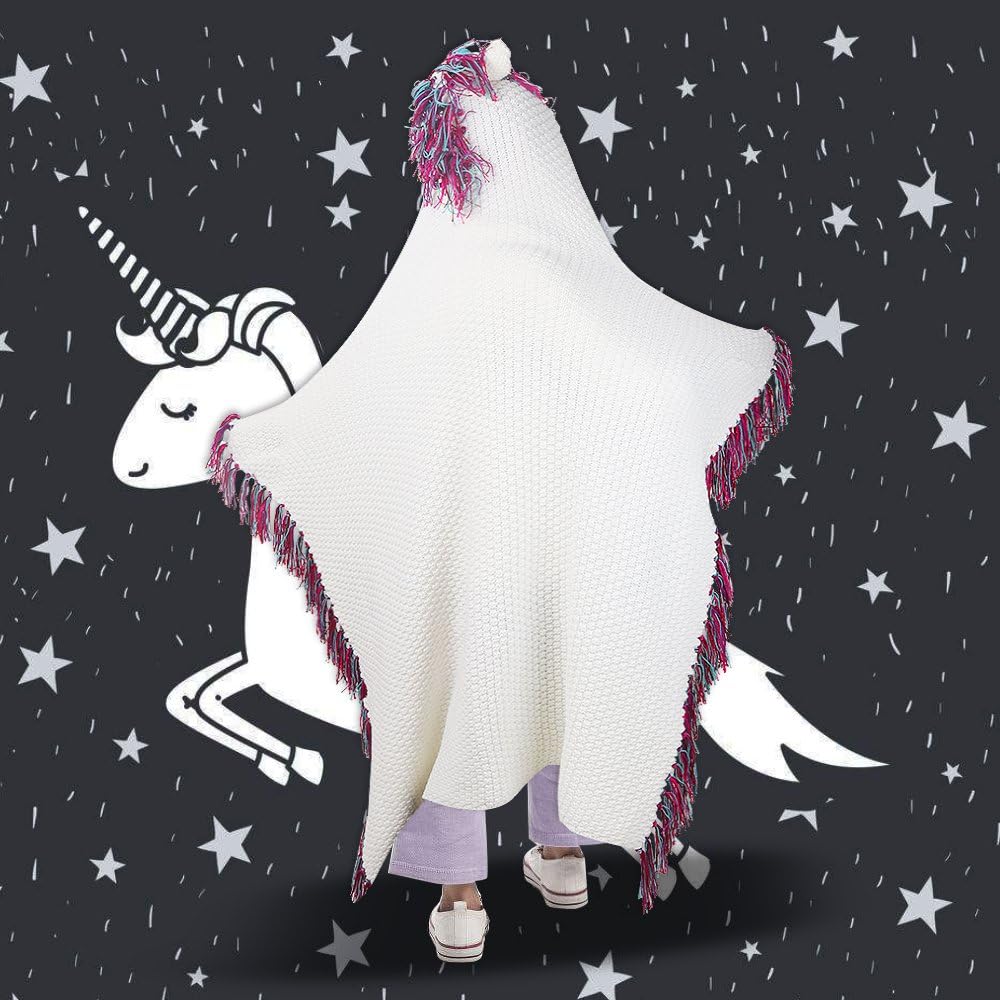Super Saturday Unicorn Blanket For Kids Sleeping Blanket Knitted